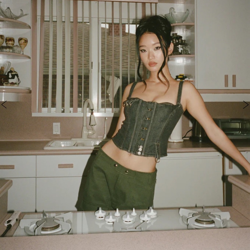 With Jean Romy Corset Top NWTS
